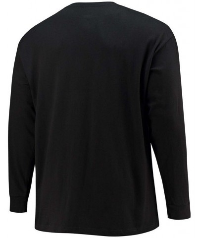 Men's Big and Tall Black Washington Football Team Color Pop Long Sleeve T-shirt $19.60 T-Shirts