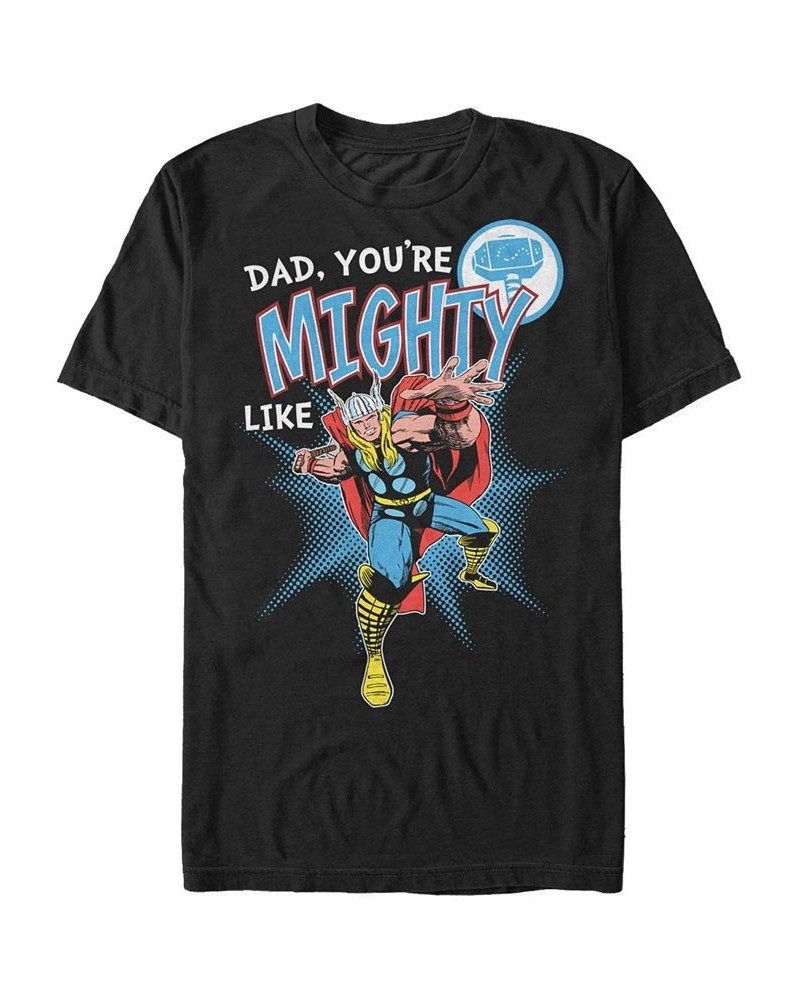 Marvel Men's Comic Collection Mighty Like Thor Short Sleeve T-Shirt Black $15.05 T-Shirts