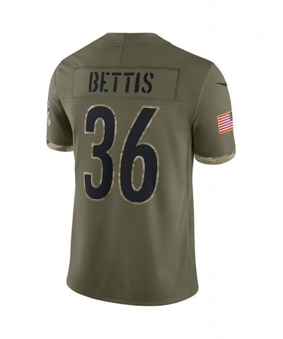 Men's Jerome Bettis Olive Pittsburgh Steelers 2022 Salute To Service Retired Player Limited Jersey $69.56 Jersey