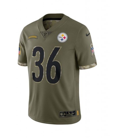 Men's Jerome Bettis Olive Pittsburgh Steelers 2022 Salute To Service Retired Player Limited Jersey $69.56 Jersey