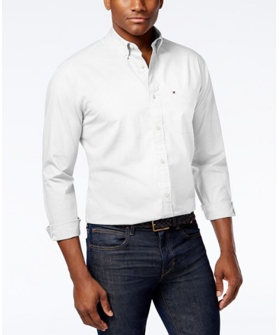 Men's Capote Classic-Fit Stretch Solid Shirt White $26.00 Shirts