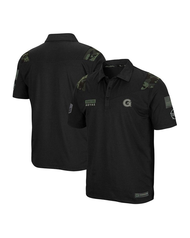 Men's Black Georgetown Hoyas OHT Military Inspired Appreciation Sierra Polo $33.59 Polo Shirts