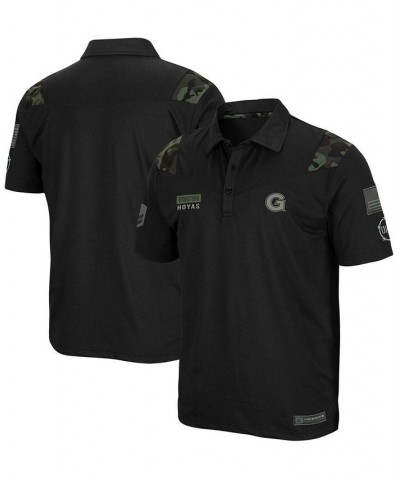 Men's Black Georgetown Hoyas OHT Military Inspired Appreciation Sierra Polo $33.59 Polo Shirts