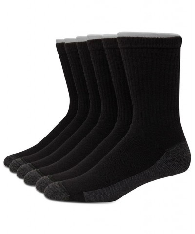 Men's 6-Pk. Ultimate Xtemp Ultra Cushion Crew Socks Black $11.54 Socks