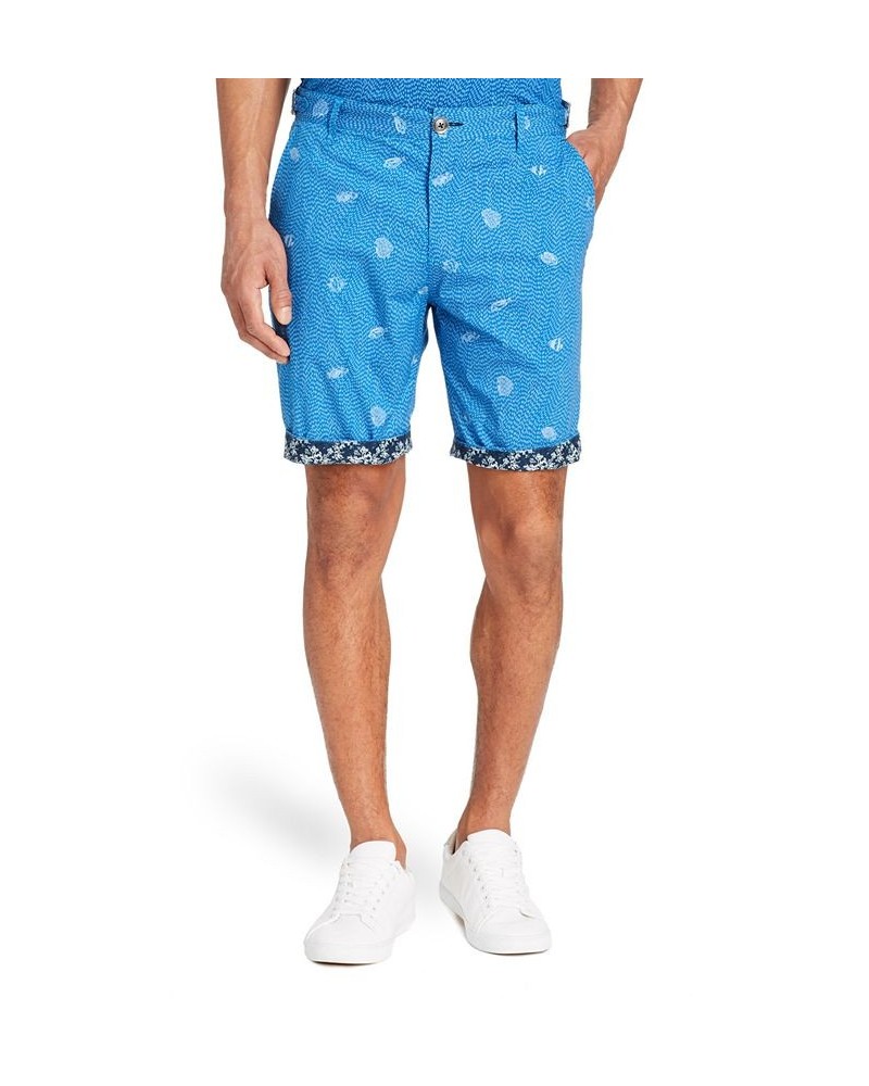 Men's Standard-Fit 9" Tang Flat Front Shorts Blue $47.52 Shorts