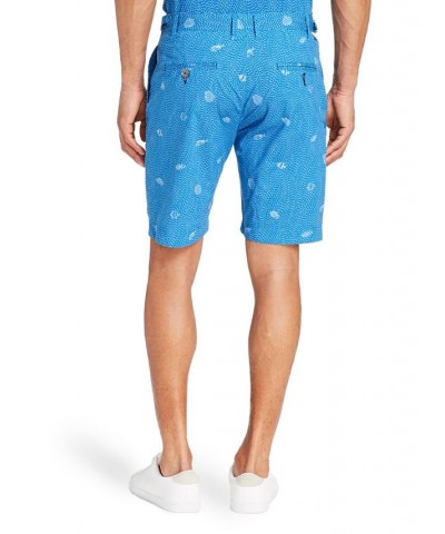 Men's Standard-Fit 9" Tang Flat Front Shorts Blue $47.52 Shorts