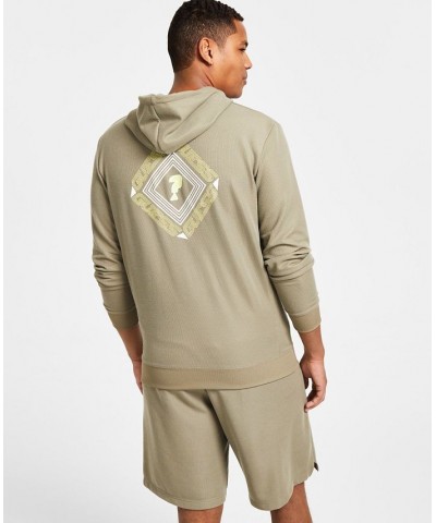 Men's Korbin Hooded Logo Sweatshirt Gray $48.60 Sweatshirt