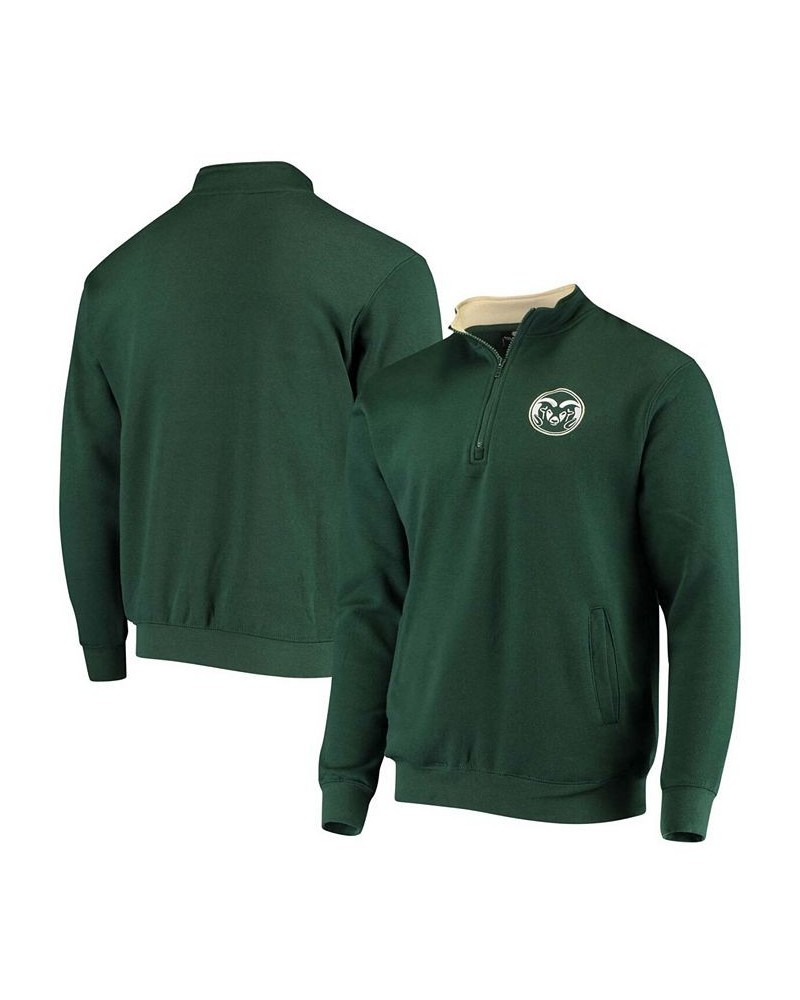 Men's Green Colorado State Rams Tortugas Logo Quarter-Zip Pullover Jacket $31.19 Sweatshirt