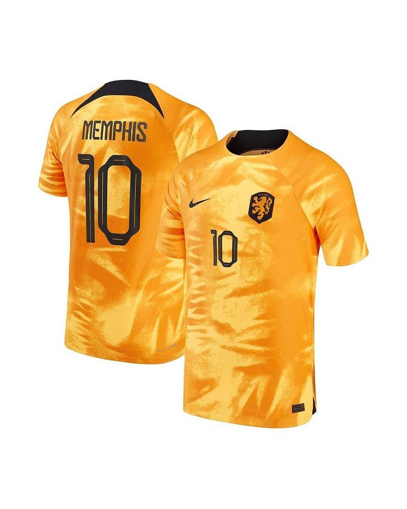 Men's Memphis Depay Orange Netherlands National Team 2022/23 Home Vapor Match Authentic Player Jersey $75.25 Jersey