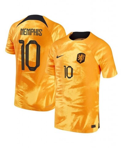 Men's Memphis Depay Orange Netherlands National Team 2022/23 Home Vapor Match Authentic Player Jersey $75.25 Jersey