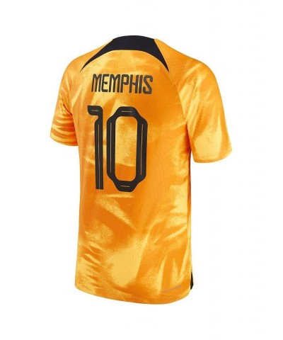 Men's Memphis Depay Orange Netherlands National Team 2022/23 Home Vapor Match Authentic Player Jersey $75.25 Jersey