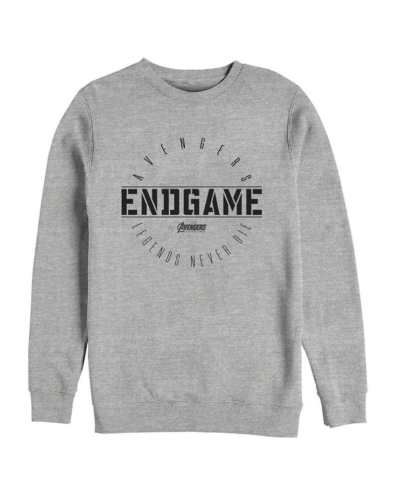 Marvel Men's Avengers Endgame Legends Never Die, Crewneck Fleece Gray $24.20 Sweatshirt