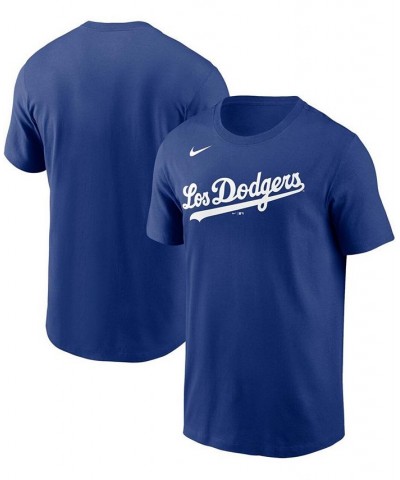 Men's Royal Los Angeles Dodgers 2021 City Connect Wordmark T-shirt $15.12 T-Shirts