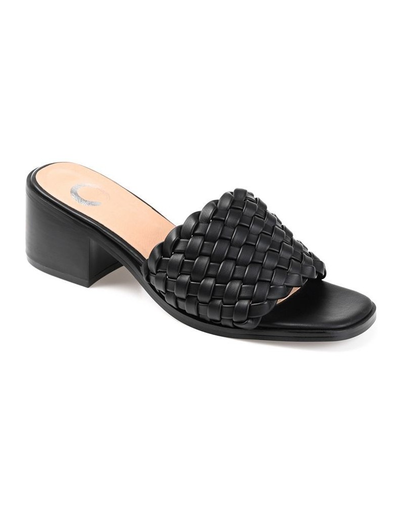 Women's Fylicia Woven Sandals Black $34.85 Shoes