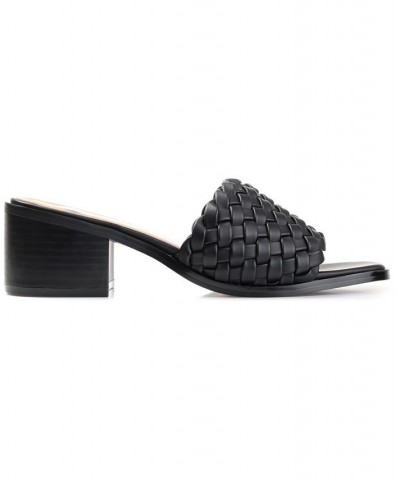 Women's Fylicia Woven Sandals Black $34.85 Shoes