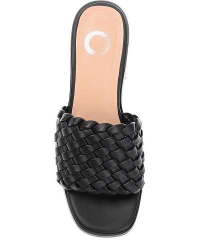 Women's Fylicia Woven Sandals Black $34.85 Shoes