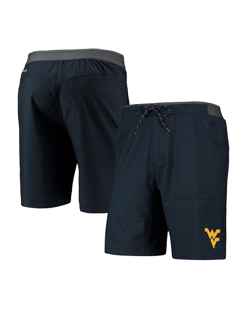 Men's Navy West Virginia Mountaineers Twisted Creek Omni-Shield Shorts $32.20 Shorts