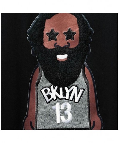 Men's James Harden Black Brooklyn Nets Caricature T-shirt $33.79 T-Shirts