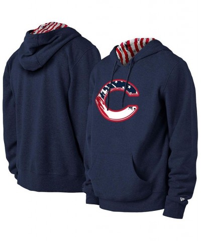 Men's Navy Cincinnati Reds 4th of July Stars & Stripes Pullover Hoodie $31.50 Sweatshirt