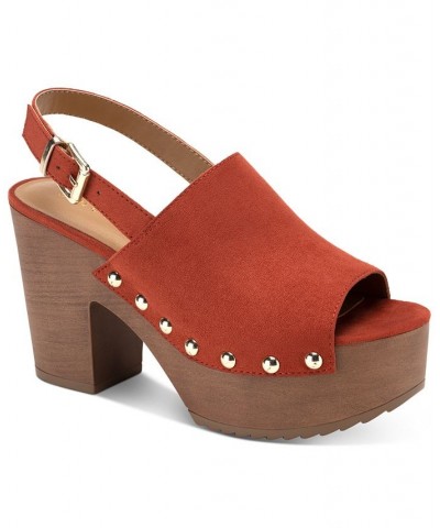 Rayaell Dress Sandals Red $32.60 Shoes