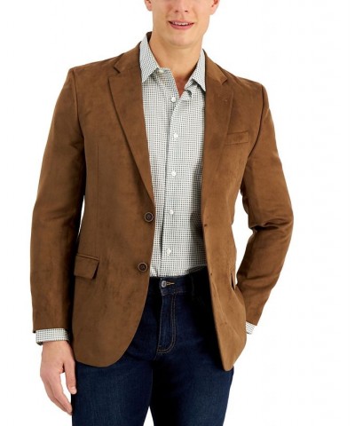 Men's Modern-Fit Faux-Suede Sport Coat Tan/Beige $43.52 Blazers