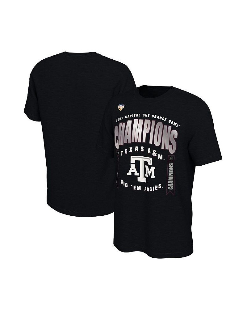 Men's Black Texas A M Aggies 2021 Orange Bowl Champions Locker Room T-shirt $14.76 T-Shirts