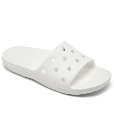 Men's and Women's Classic Slide Sandals White $18.80 Shoes