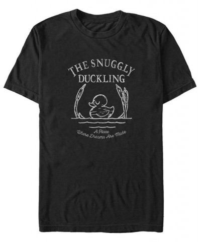 Disney Men's Tangled The Snuggly Duckling Where Dreams are Made Short Sleeve T-Shirt Black $16.10 T-Shirts