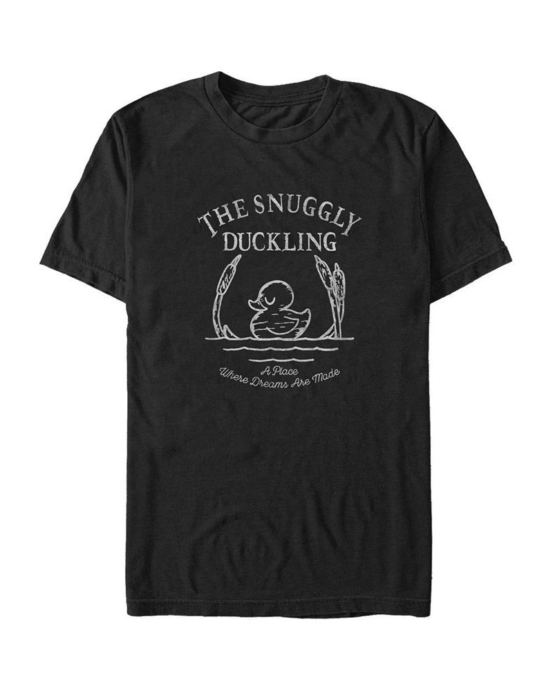 Disney Men's Tangled The Snuggly Duckling Where Dreams are Made Short Sleeve T-Shirt Black $16.10 T-Shirts