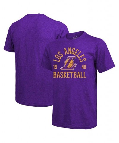 Men's Purple Los Angeles Lakers Ball Hog Tri-Blend T-shirt $19.07 T-Shirts