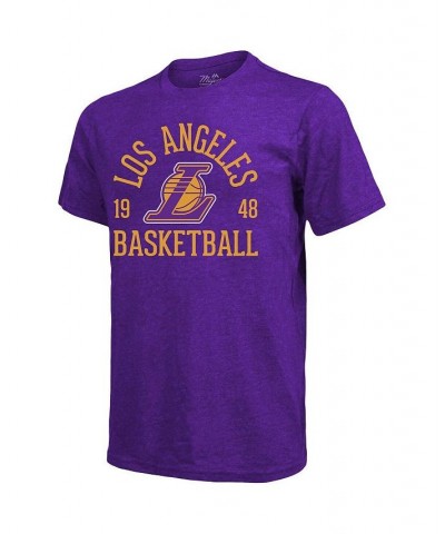 Men's Purple Los Angeles Lakers Ball Hog Tri-Blend T-shirt $19.07 T-Shirts