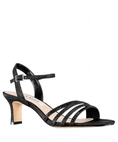 Women's Nelena Evening Sandals Black $40.59 Shoes