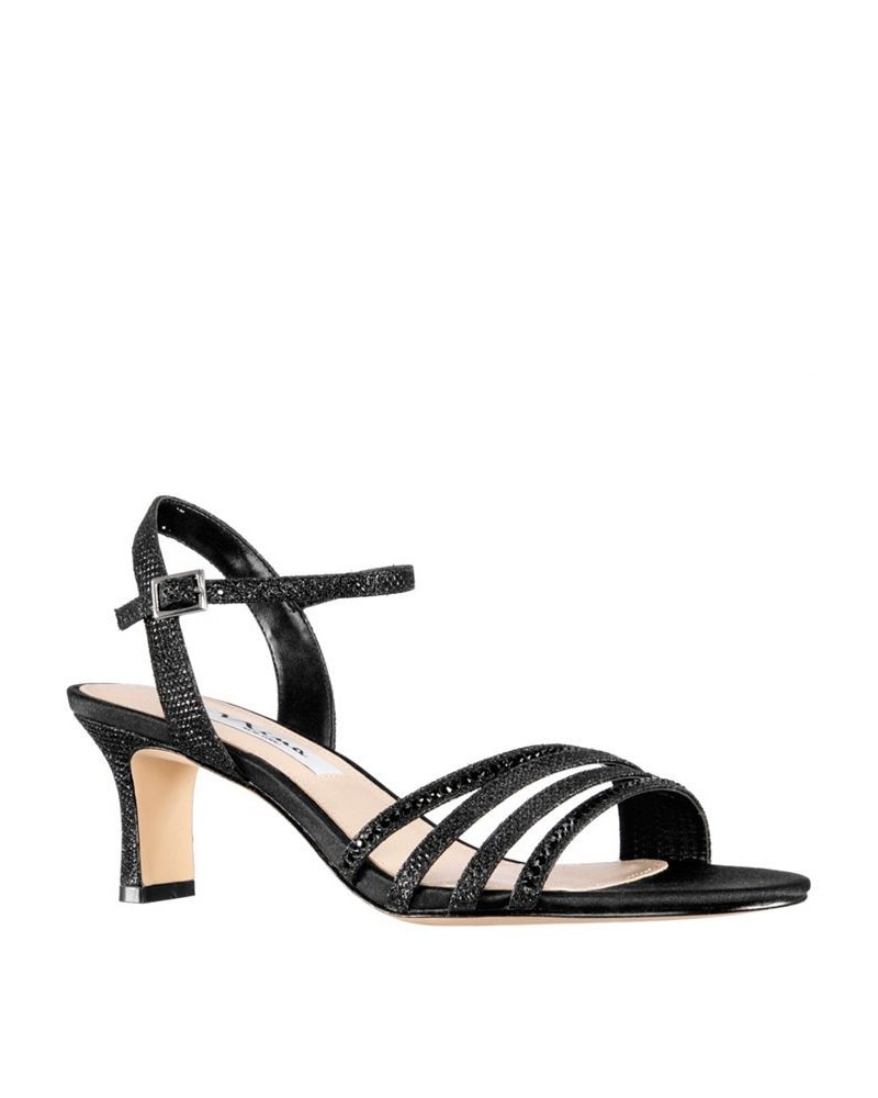 Women's Nelena Evening Sandals Black $40.59 Shoes