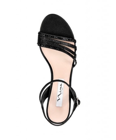 Women's Nelena Evening Sandals Black $40.59 Shoes