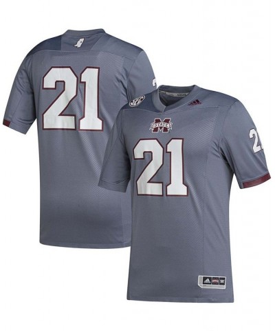 Men's 21 Gray Mississippi State Bulldogs Premier Strategy Jersey $65.00 Jersey