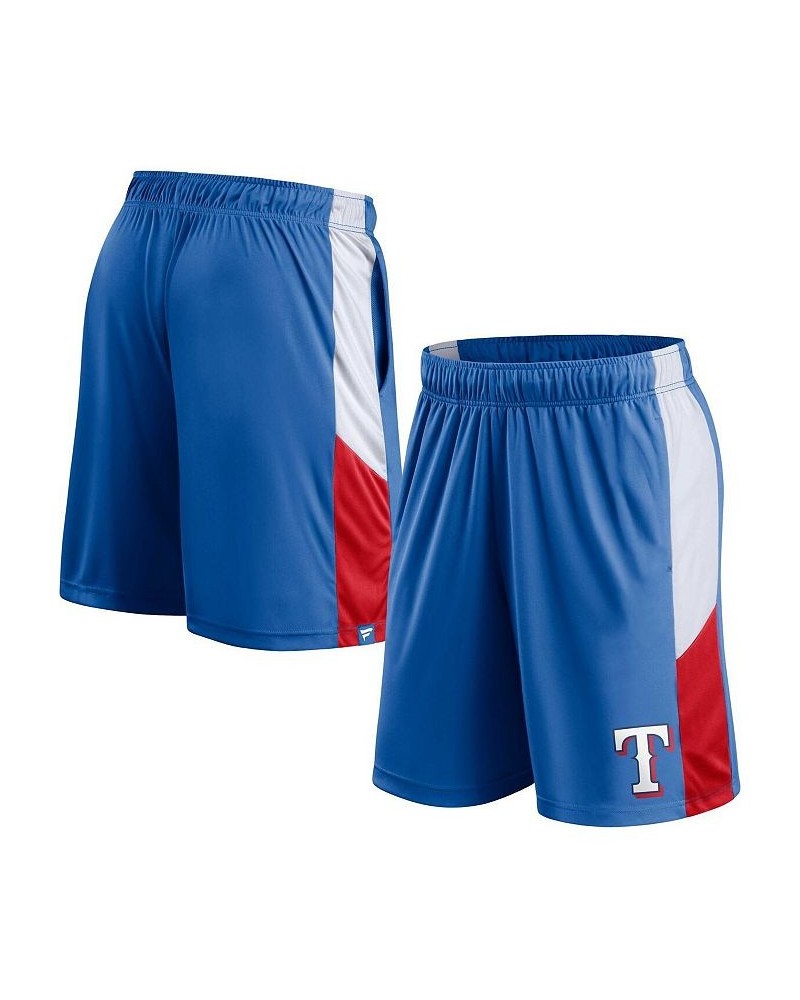 Men's Branded Royal Texas Rangers Champion Rush Color Block Shorts $20.87 Shorts