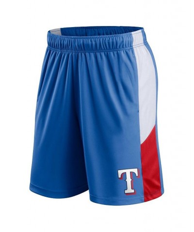 Men's Branded Royal Texas Rangers Champion Rush Color Block Shorts $20.87 Shorts