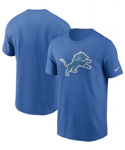 Men's Blue Detroit Lions Primary Logo T-shirt $20.70 T-Shirts