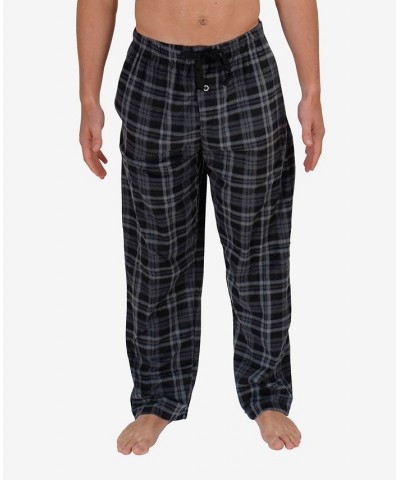 Men's Minky Fleece Lounge Pants Red, Black Plaid $18.86 Pajama