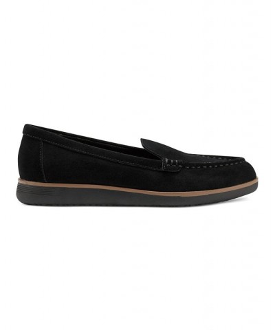 Women's Shutter Pointy Toe Casual Slip-on Loafers Black Patent Leather $49.50 Shoes