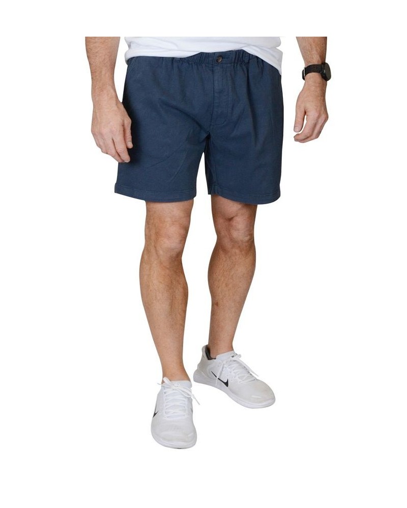 Men's Elastic Waist Pull-On 5.5" Shorts Navy $36.14 Shorts