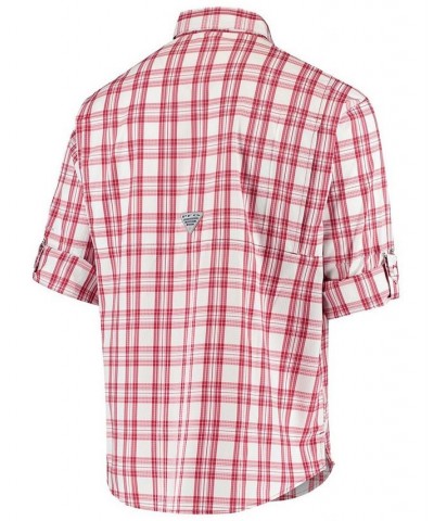 Men's Oklahoma Sooners Gingham Collegiate Super Tamiami Omni-Shade Shirt $38.70 Shirts