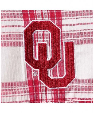 Men's Oklahoma Sooners Gingham Collegiate Super Tamiami Omni-Shade Shirt $38.70 Shirts