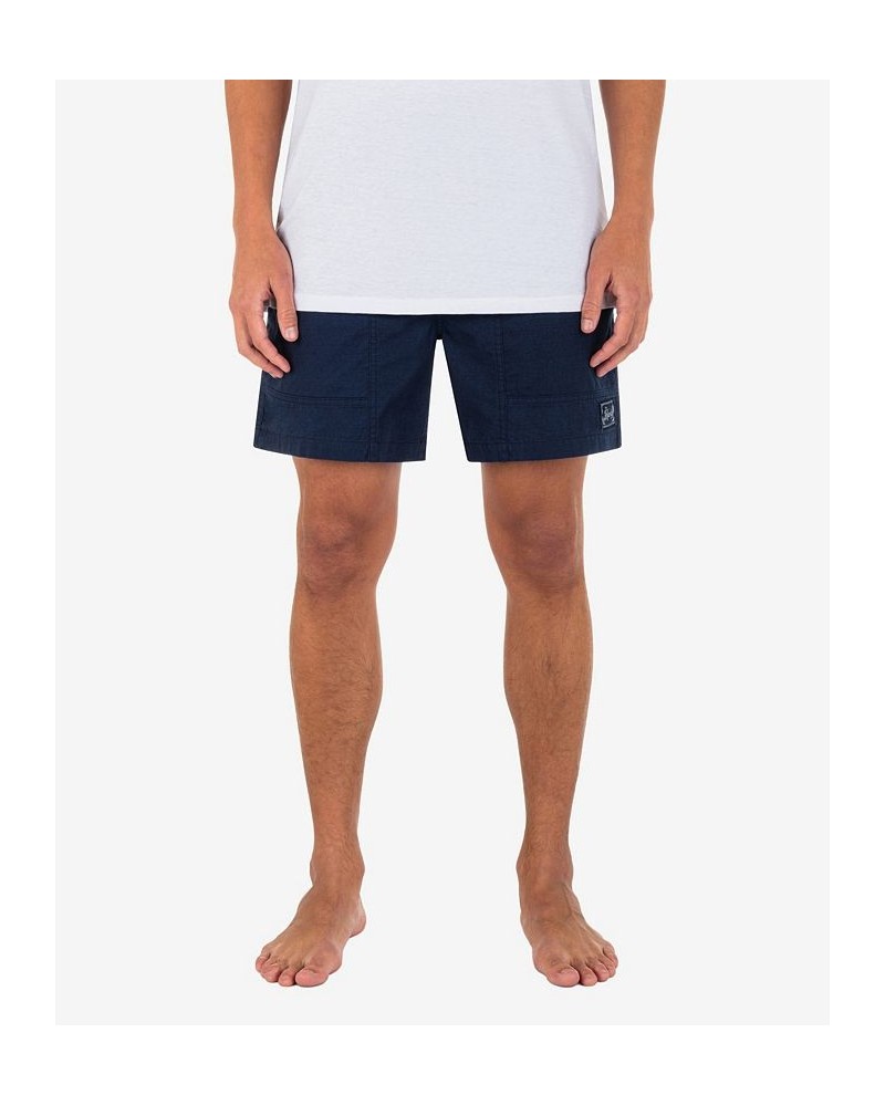 Men's Baja Slub Volley Drawcord Shorts Blue $26.52 Shorts