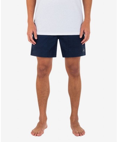 Men's Baja Slub Volley Drawcord Shorts Blue $26.52 Shorts