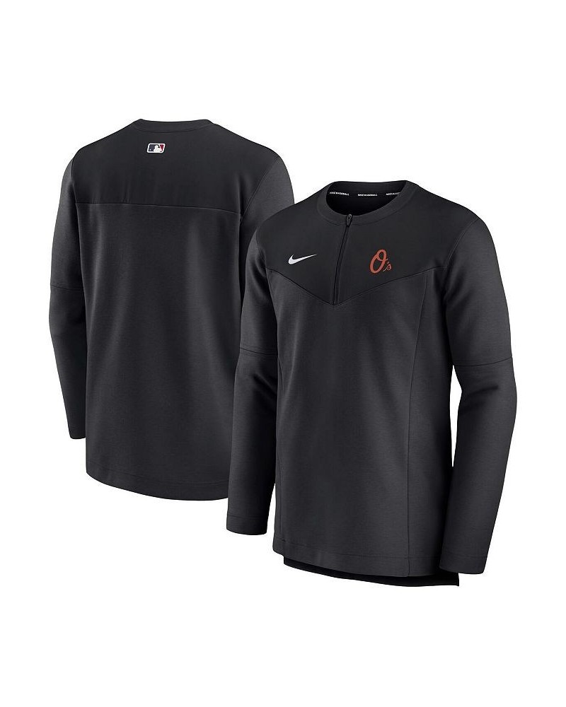 Men's Black Baltimore Orioles Authentic Collection Game Time Performance Half-Zip Top $44.65 T-Shirts