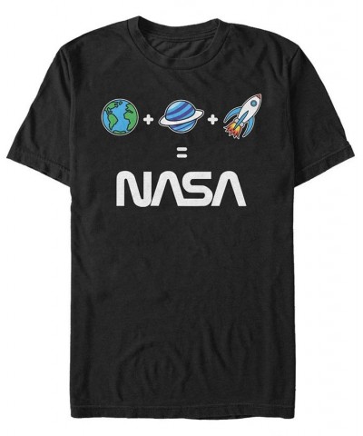 NASA Men's Emoji's Equal NASA Short Sleeve T-Shirt Black $18.19 T-Shirts