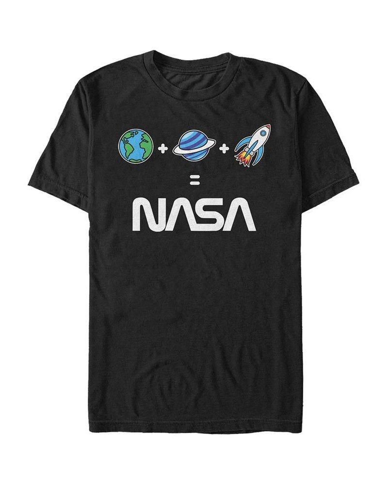 NASA Men's Emoji's Equal NASA Short Sleeve T-Shirt Black $18.19 T-Shirts