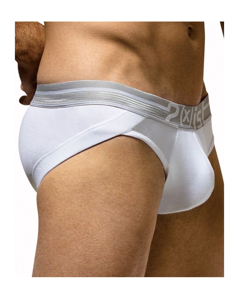 Men's Underwear, Dual Lifting No Show Tagless Brief White $23.20 Underwear