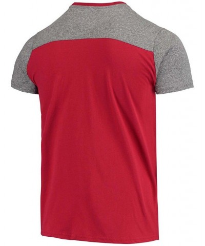 Men's Scarlet, Heathered Gray San Francisco 49Ers Gridiron Classics Field Goal Slub T-shirt $24.75 T-Shirts